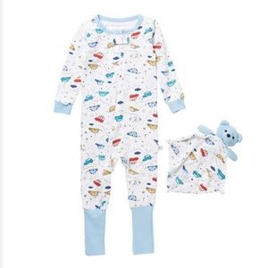 Cloud Nine Cars Coverall Sleeper Pajamas & Teddy